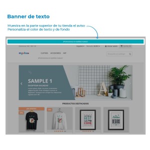 Alternative view of Text banner module