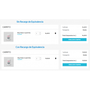 Alternative view of Equivalence Surcharge Module