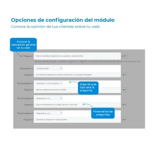 Alternative view of Advanced satisfaction surveys module