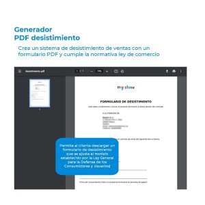 Alternative view of Withdrawal PDF generator module